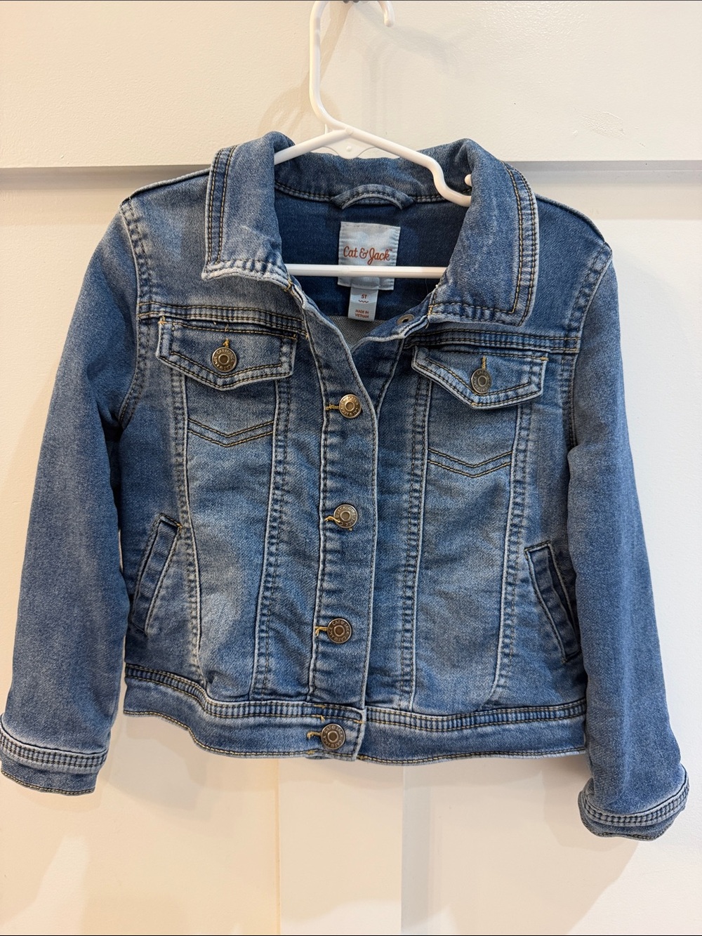 Cat & Jack Girls Denim Jacket 5T